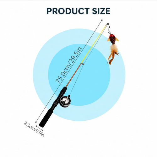 Cat Fishing Wand Toy