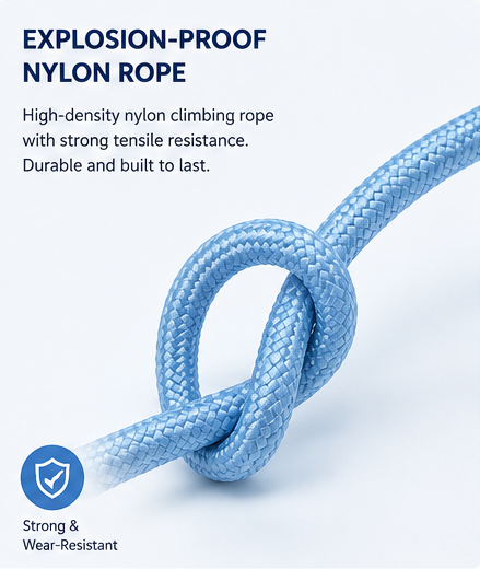 Heavy-Duty Dog P-Leash - Blue