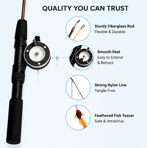 Cat Fishing Wand Toy