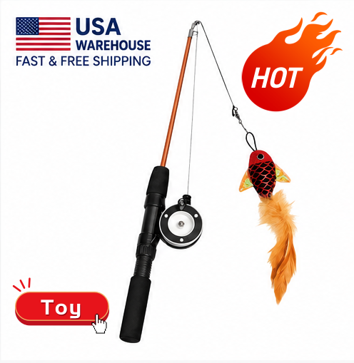 Cat Fishing Wand Toy