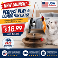 Cat Fun Bundle - Scratcher & Fishing Toy